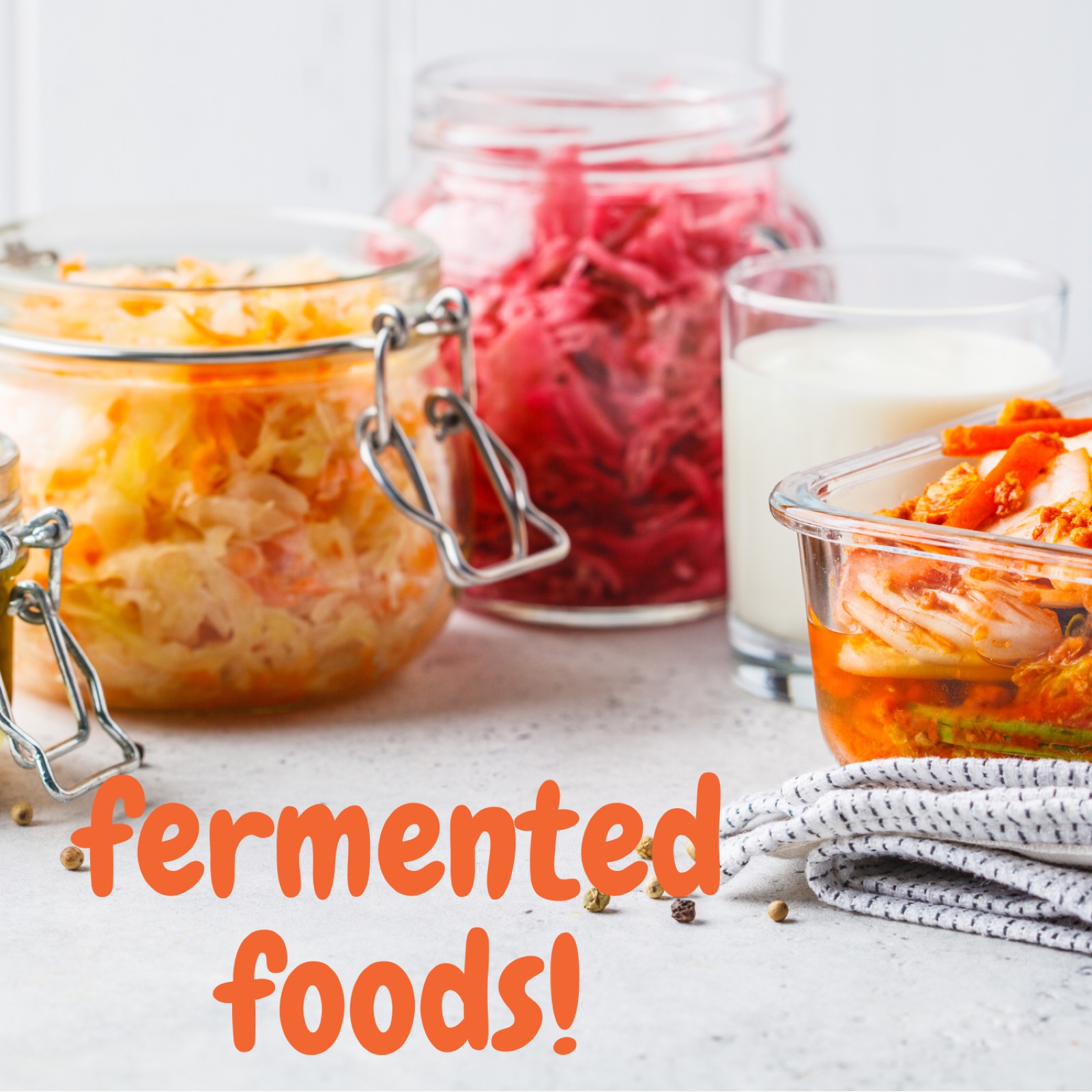 Fermented foods and fibre-rich vegetables, everyday nutrition for better gut health