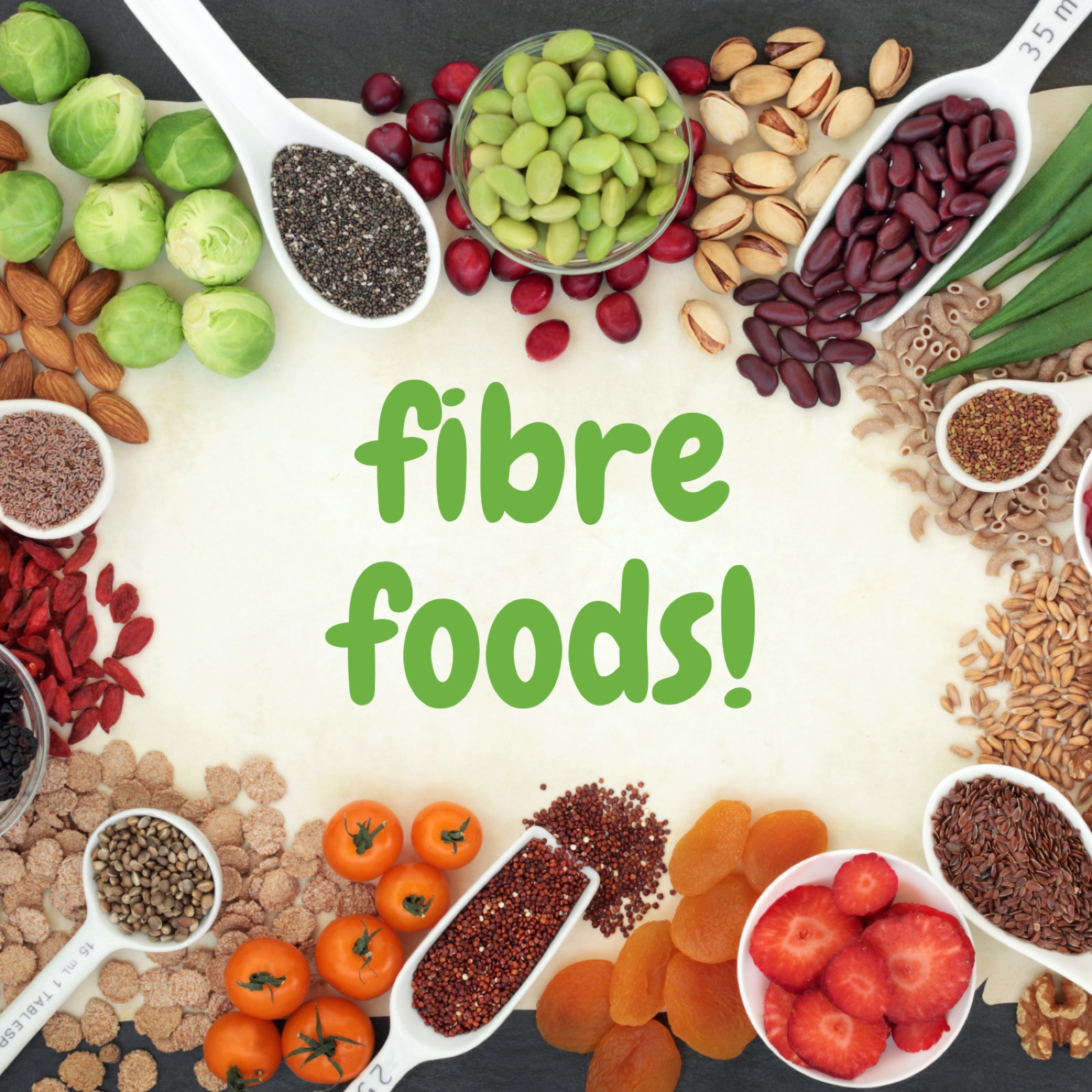 Fibre-rich wholefoods including wholegrains, legumes and vegetables, balancing protein, carbohydrates and fats